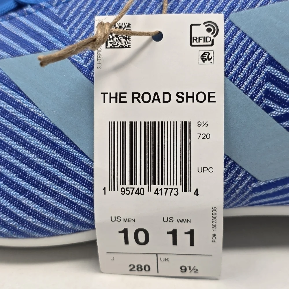 Adidas The Road Cycling Shoes Mens 10 Blue Gravel Indoor Training GY6829 New